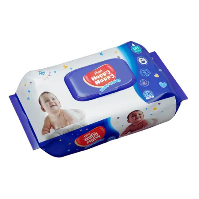 Fresh Happy Nappy Baby Wet Wipes -120 Pcs