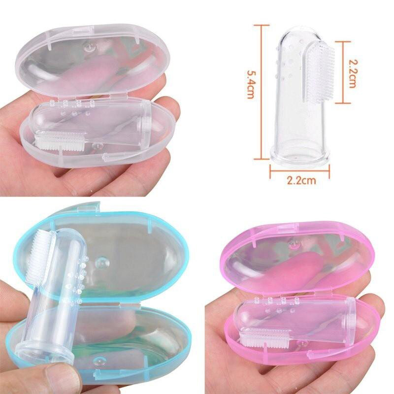 Silicone Baby Finger Tooth Brush with Box