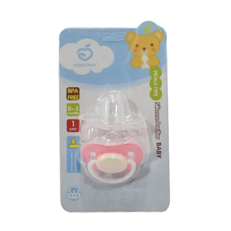 Apple Bear Baby Silicone Pacifier
