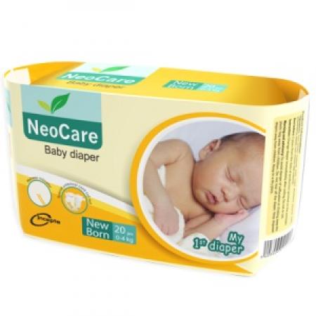 Neocare Premium Belts System Baby Diapers (Newborn)-20 Pcs