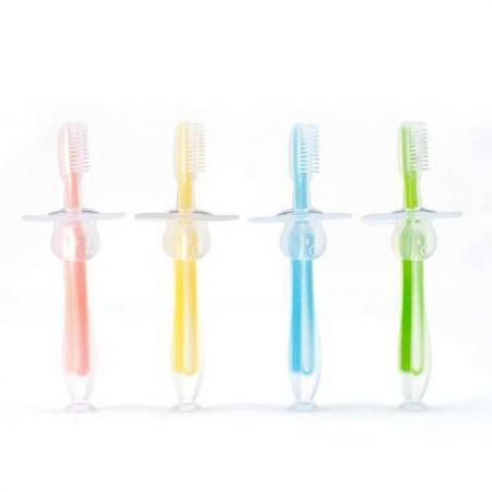 Baby Toothbrush Children Teeth Clear Soft Silicone
