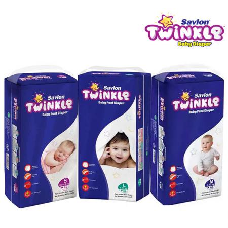 Savlon Twinkle Baby Diapers Pants Style (All Size Standard Series)